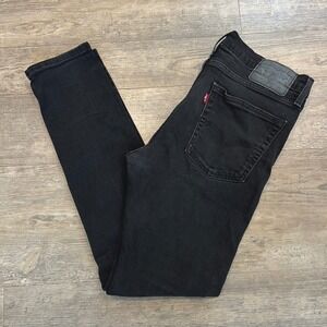 Levi's 510 Slim Fit Black Jeans Mens 33x32 fits 32x29 skinny Denim